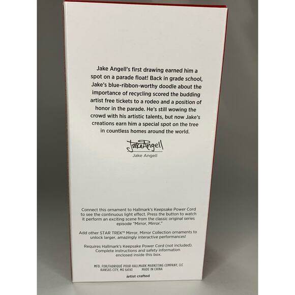 Hallmark Christmas Ornament 2021 Star Trek Mirror First Officer Spock - Picture 4 of 4